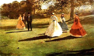 Winslow Homer Croquet Players oil painting picture
